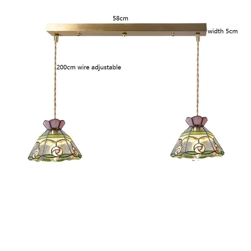 Suspension fleur en verre cuivre nordique moderne LED - iwhd style européen | Marco Lucetti Verre 18 / 4W (MAX100W)