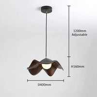 Suspension Fleur Nordique - Design Minimaliste | Marco Lucetti Noir / Blanc froid