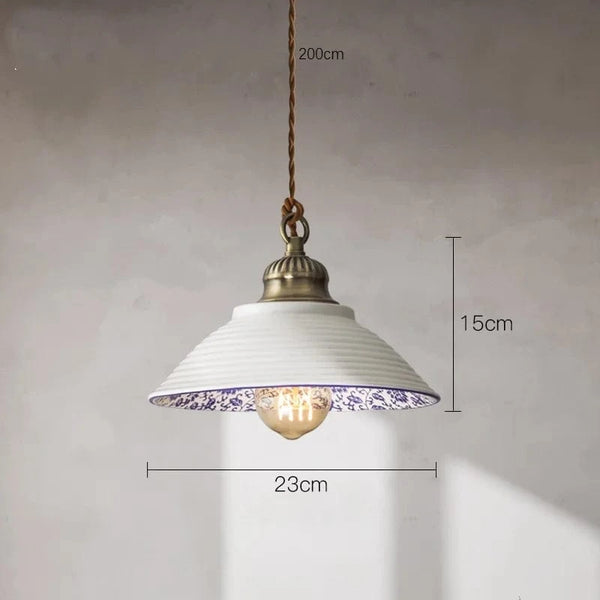 Suspension Fleur Vintage Style Loft en Céramique | Marco Lucetti