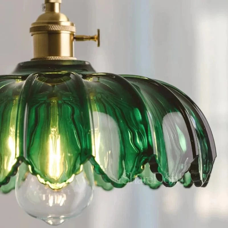 Suspension florale colorée en verre - Style contemporain | Marco Lucetti