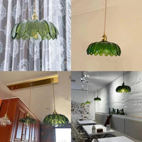 Suspension florale colorée en verre - Style contemporain | Marco Lucetti
