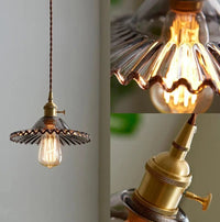Suspension florale colorée en verre - Style contemporain | Marco Lucetti