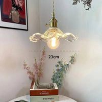 Suspension florale colorée en verre - Style contemporain | Marco Lucetti A clair / Pas d'ampoule