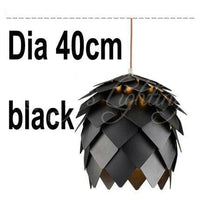 Suspension florale design (diverses couleurs) | Marco Lucetti 40cm - Noir