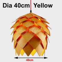 Suspension florale design (diverses couleurs) | Marco Lucetti 40cm - Orange