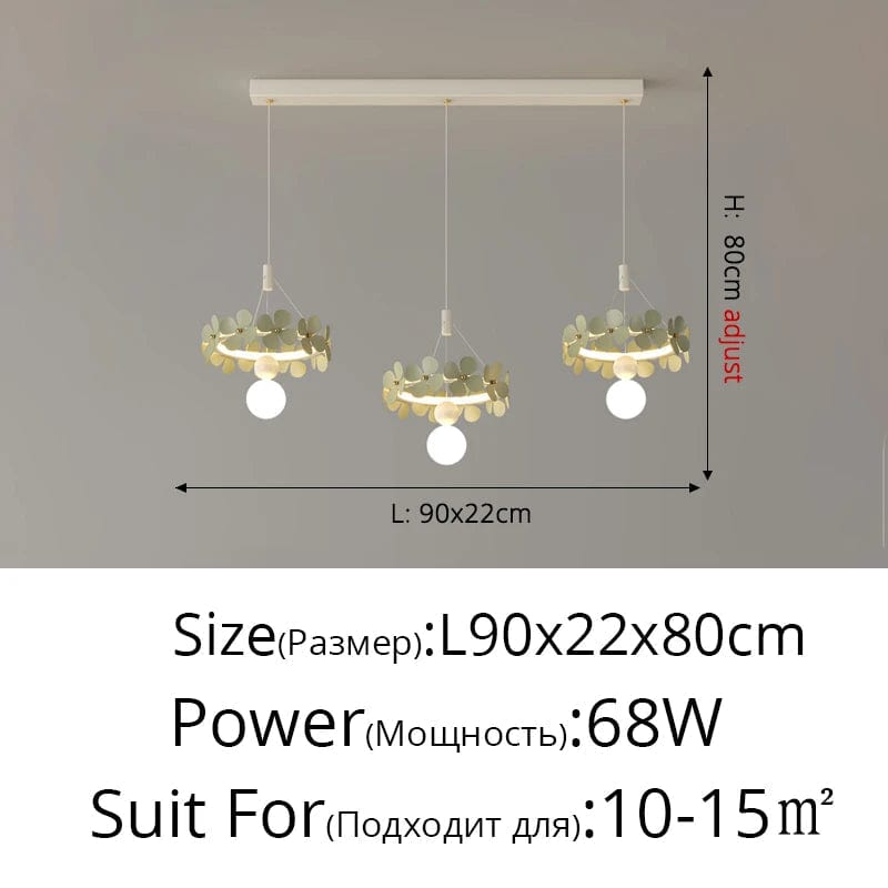 Suspension florale moderne et minimaliste pour un salon design | Marco Lucetti