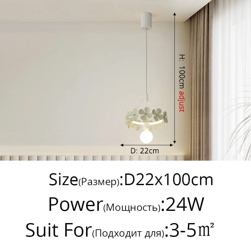 Suspension florale moderne et minimaliste pour un salon design | Marco Lucetti