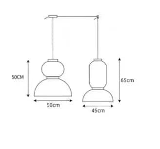 Suspension Formakami Chêne Moderne | Marco Lucetti Combinaison 2 / Blanc froid