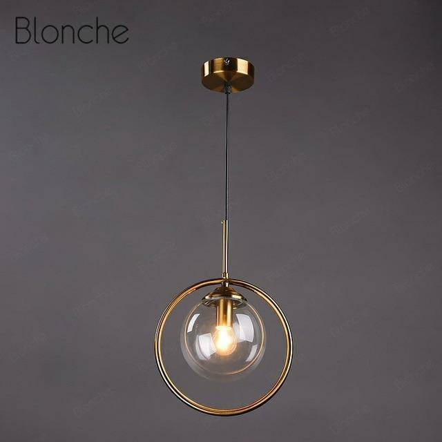 Suspension Fumée en Verre Hang | Marco Lucetti Transparent avec cercle