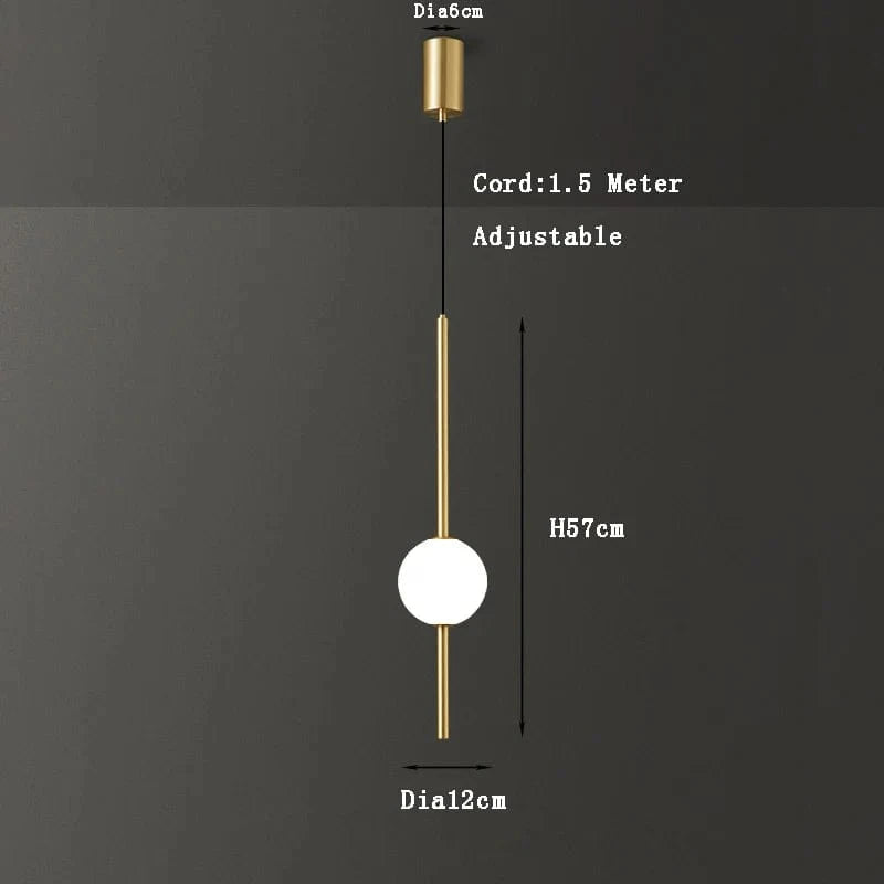 Suspension Fumi Gold Collection Prestige | Marco Lucetti Doré 1 lumière / Blanc froid 6000K