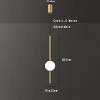 Suspension Fumi Gold Collection Prestige | Marco Lucetti Doré 1 lumière / Blanc froid 6000K