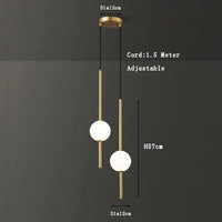 Suspension Fumi Gold Collection Prestige | Marco Lucetti Doré à 2 lumières / Blanc froid 6000K