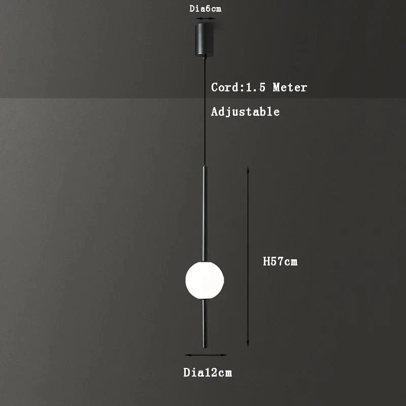 Suspension Fumi Gold Collection Prestige | Marco Lucetti Noir 1 lumière / Blanc froid 6000K