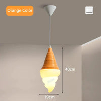 Suspension Gelato LED | Marco Lucetti Couleur orange / Lumière blanche