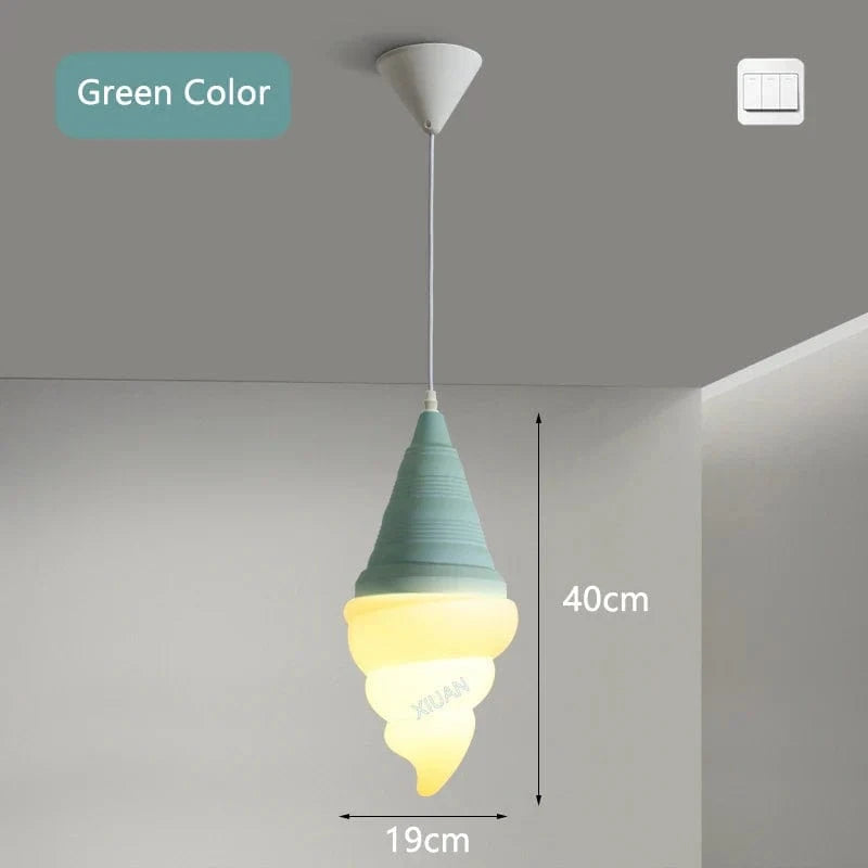 Suspension Gelato LED | Marco Lucetti Couleur verte / Lumière blanche