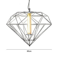 Suspension Geometric Cage - Design Épuré | Marco Lucetti B - Argenté - 60cm