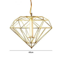 Suspension Geometric Cage - Design Épuré | Marco Lucetti B - Doré - 40cm
