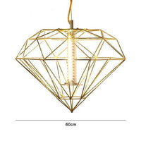 Suspension Geometric Cage - Design Épuré | Marco Lucetti B - Doré - 60cm