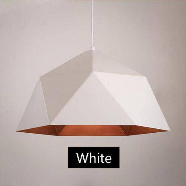 Suspension géométrique Art Deco - Édition Limitée | Marco Lucetti Blanc / 25cm