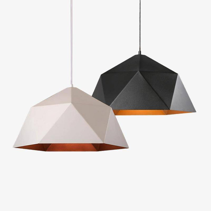 Suspension géométrique Art Deco - Édition Limitée | Marco Lucetti Noir / 25cm
