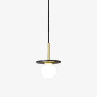 Suspension Gianna Marble Flatshade - Design Exclusif | Marco Lucetti Noir - 18cm