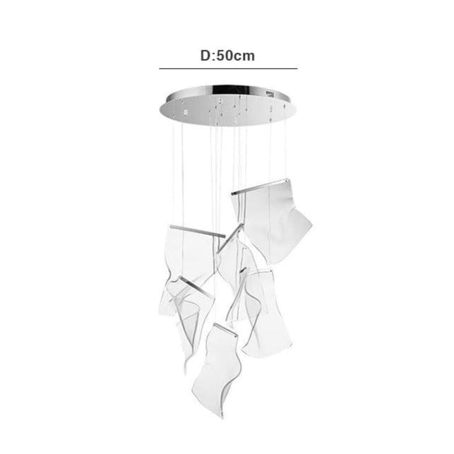 Suspension GlassLux en verre Lamina | Marco Lucetti