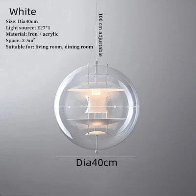 Suspension Globe Créative LED pour une Décoration de Maison au Danemark | Marco Lucetti Blanc / Blanc chaud