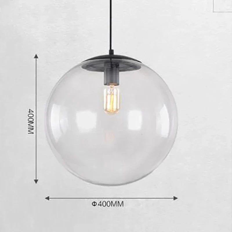 Suspension Globe en Verre Minimaliste Scandinave Moderne | Marco Lucetti