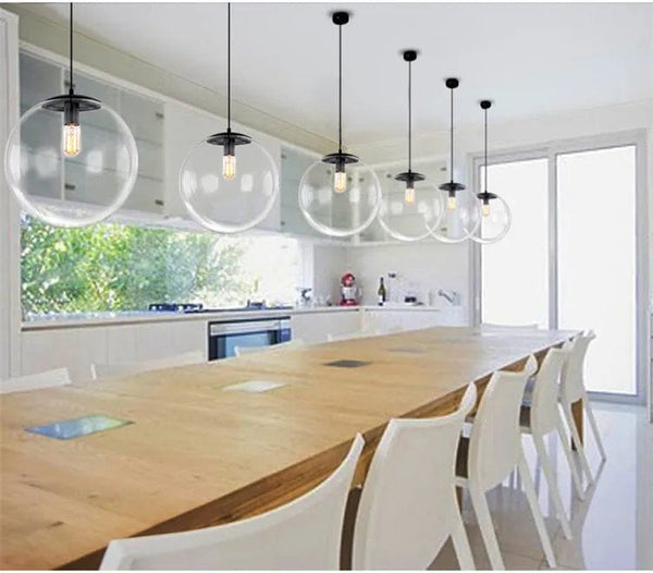Suspension Globe en Verre Minimaliste Scandinave Moderne | Marco Lucetti