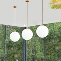 Suspension Globe Verre Blanc - Luminor | Marco Lucetti