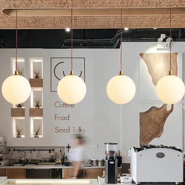Suspension Globe Verre Blanc - Luminor | Marco Lucetti