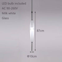 Suspension goutte bleue en verre moderne | Marco Lucetti D / Blanc / Fédération de russie