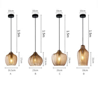 Suspension Guezra en verre fumé - Design contemporain | Marco Lucetti