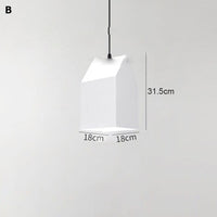 Suspension Harry : Design Géométrique Moderne | Marco Lucetti B / Jaune