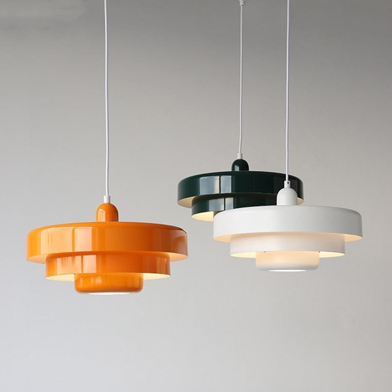 Suspension Hirphan avec abat-jour métal coloré | Marco Lucetti