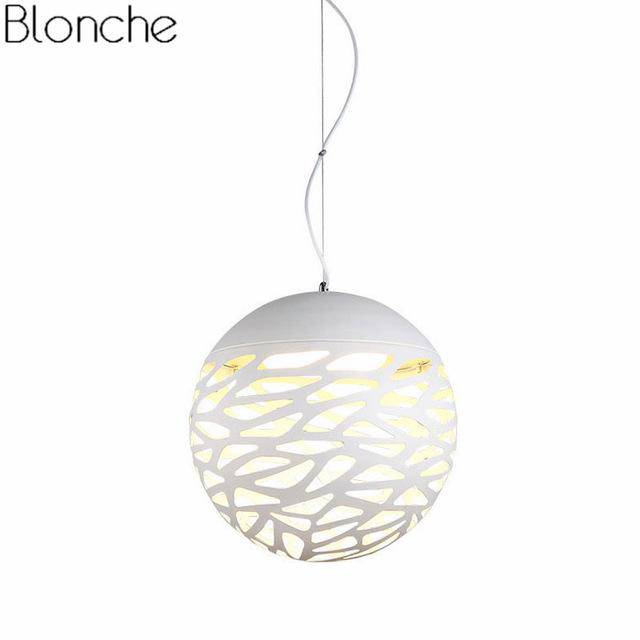 Suspension Hollow : Design Moderne et Troué | Marco Lucetti Blanc / 20cm