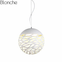 Suspension Hollow : Design Moderne et Troué | Marco Lucetti Blanc / 20cm