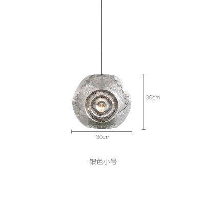Suspension Hollowed - Une touche de luxe et de modernité | Marco Lucetti Argent - 30cm