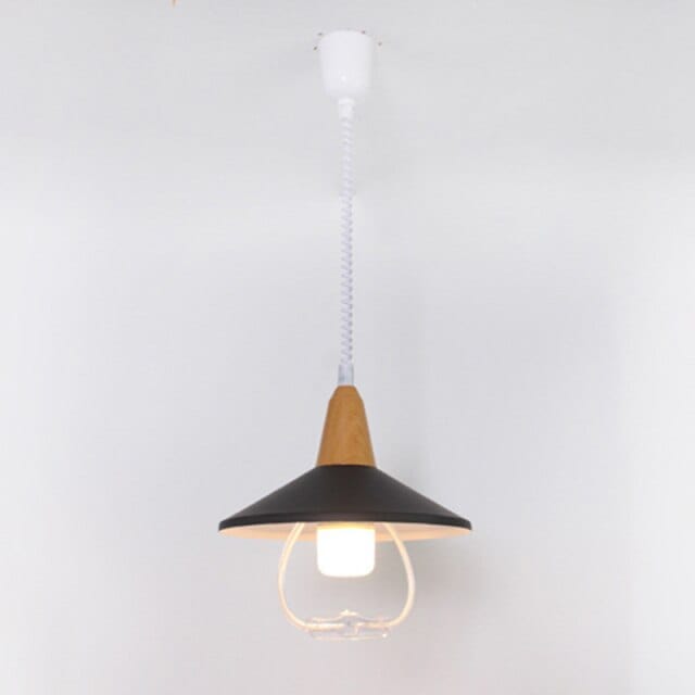 Suspension industrielle Casilda Conique Plate | Marco Lucetti Noir / 28W - Chaude