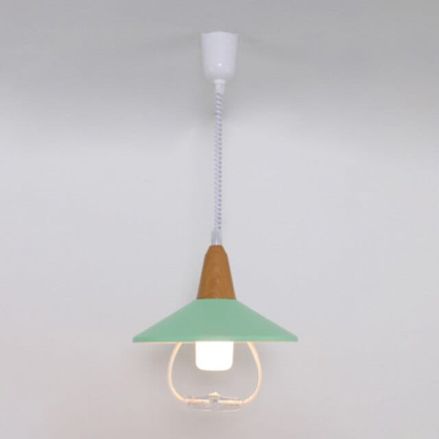 Suspension industrielle Casilda Conique Plate | Marco Lucetti Vert / 20W - Chaude
