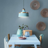 Suspension industrielle colorée - Cercle doré Danish | Marco Lucetti