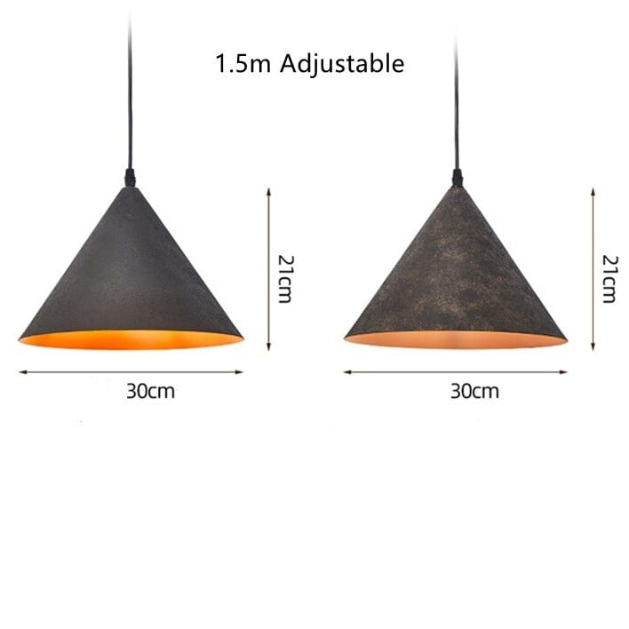 Suspension Industrielle Conique Rouille Homas | Marco Lucetti