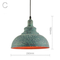 Suspension industrielle cuivrée rustique | Marco Lucetti Bleu