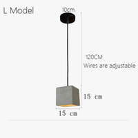 Suspension industrielle en béton au style rétro loft | Marco Lucetti