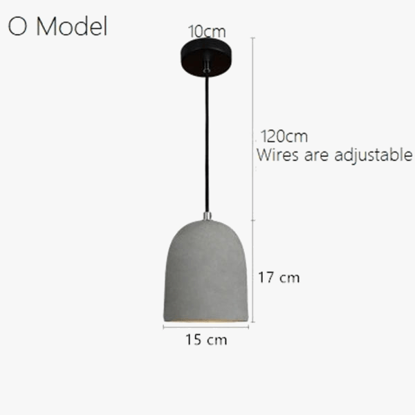 Suspension industrielle en béton au style rétro loft | Marco Lucetti