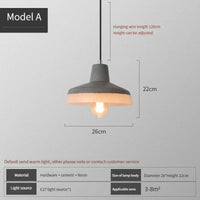 Suspension industrielle en béton au style rétro loft | Marco Lucetti