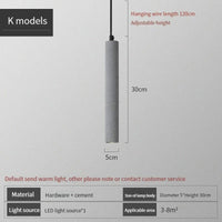 Suspension industrielle en béton au style rétro loft | Marco Lucetti K / AC220V / CHINE