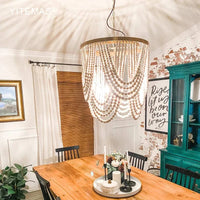 Suspension industrielle en bois style rétro | Marco Lucetti