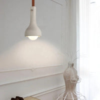 Suspension industrielle en cuir et ciment style rétro pour bar - Urban Vibe | Marco Lucetti