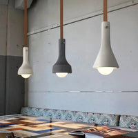 Suspension industrielle en cuir et ciment style rétro pour bar - Urban Vibe | Marco Lucetti